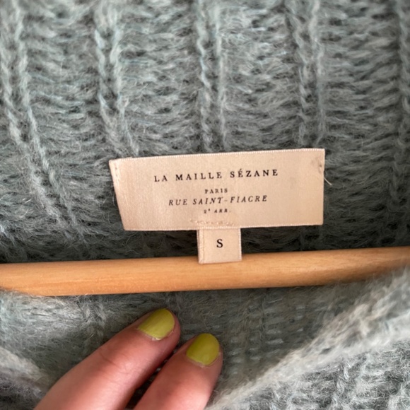 Sezane turquoise sweater sz small - Picture 2 of 4